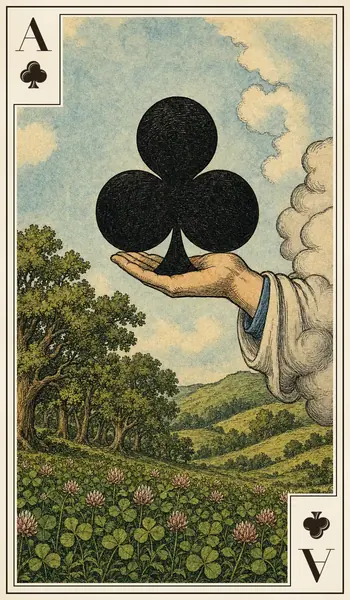 Ace of Clubs playing card