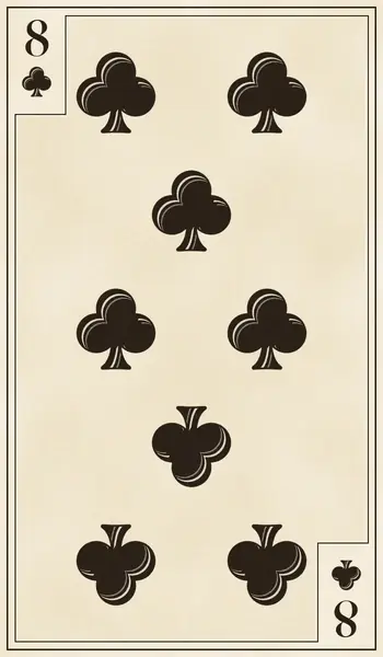 Eight of Clubs playing card