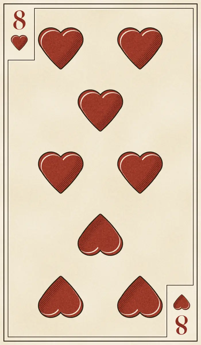 Eight of Hearts playing card
