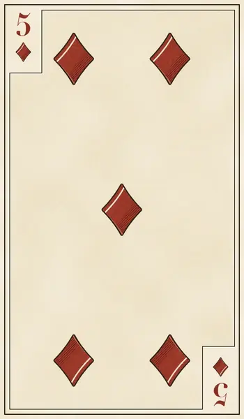 Five of Diamonds playing card