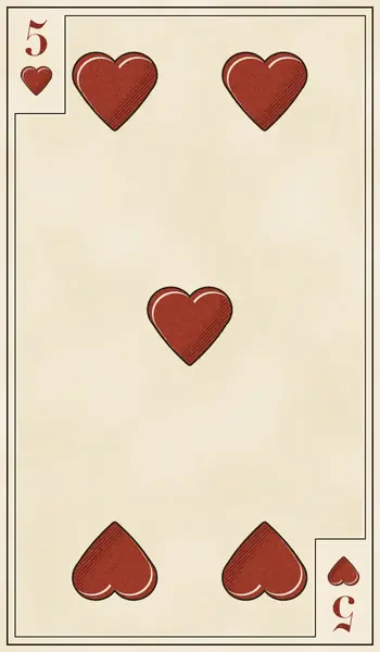 Five of Hearts playing card