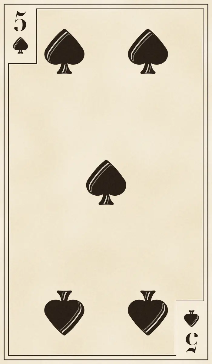 Five of Spades playing card