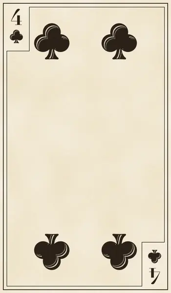 Four of Clubs playing card