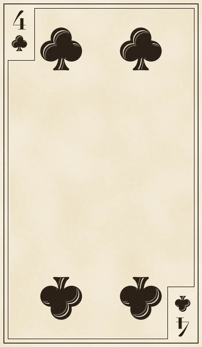 Four of Clubs playing card