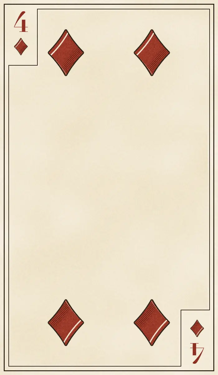 Four of Diamonds playing card