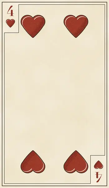 Four of Hearts playing card