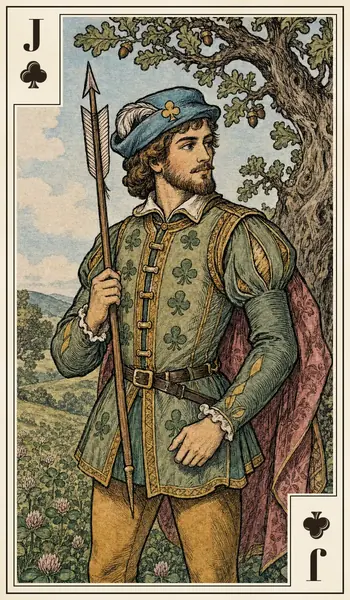 Jack of Clubs playing card