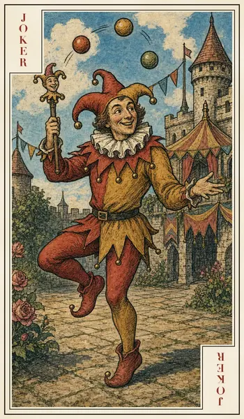 Joker playing card