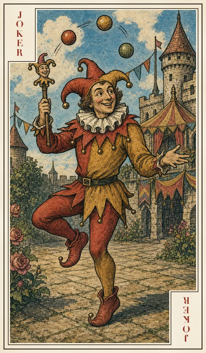 Joker playing card