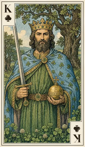 King of Clubs playing card