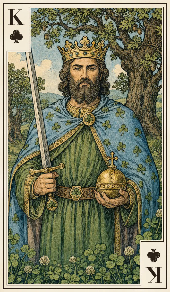 King of Clubs playing card