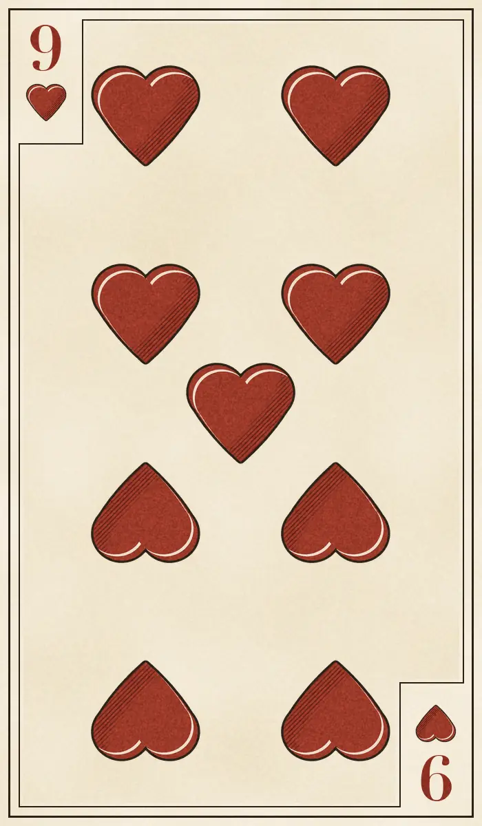 Nine of Hearts playing card