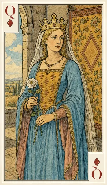 Queen of Diamonds playing card