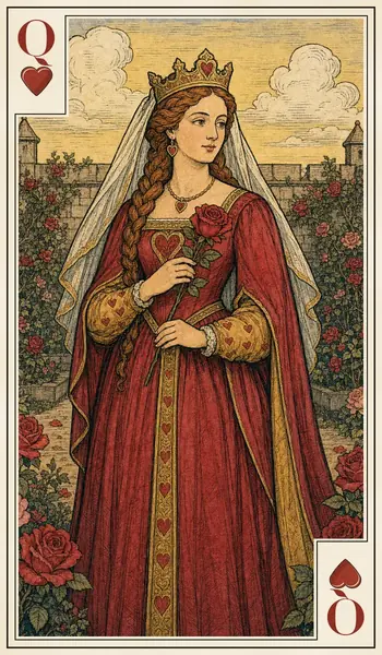 Queen of Hearts playing card