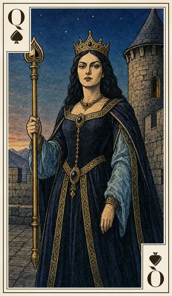 Queen of Spades playing card