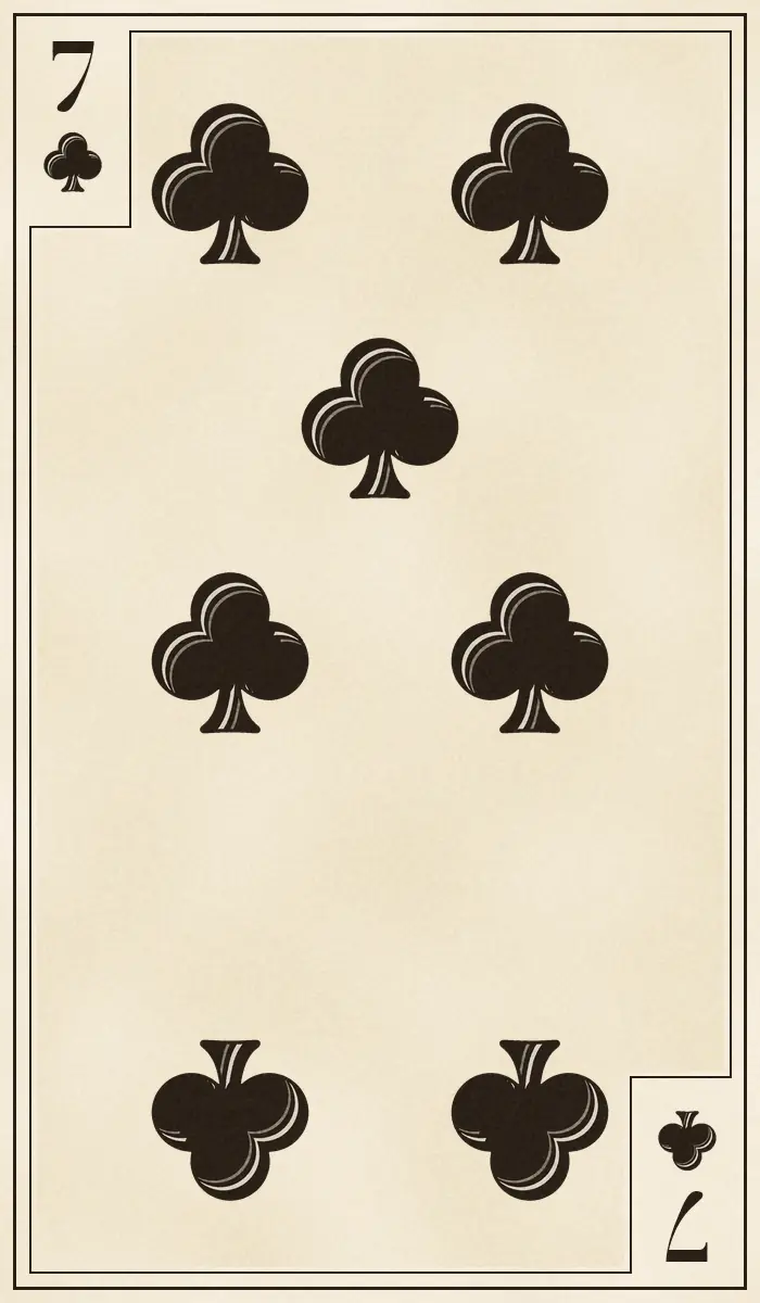 Seven of Clubs playing card