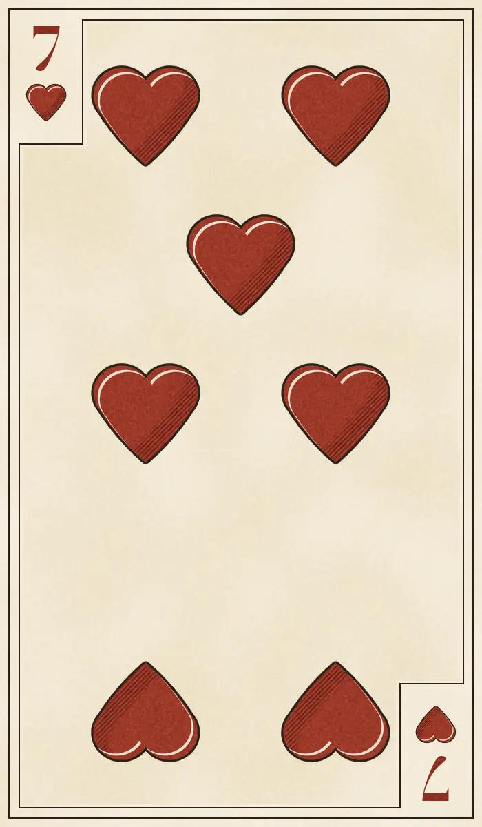 Seven of Hearts playing card