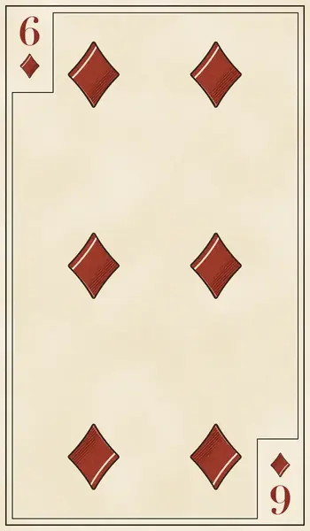 Six of Diamonds playing card