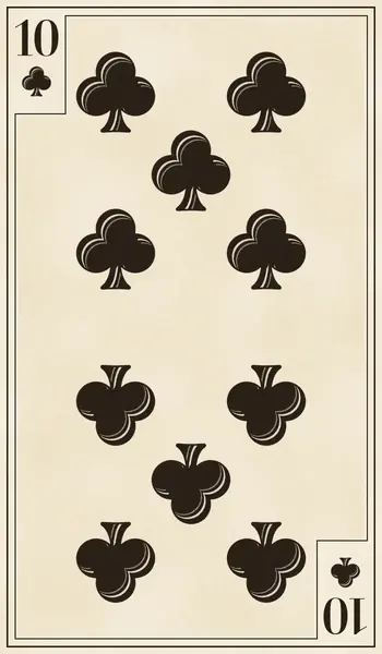 Ten of Clubs playing card