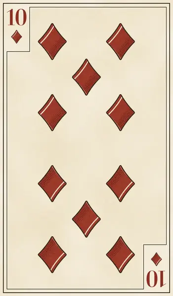 Ten of Diamonds playing card