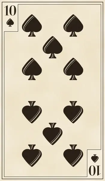 Ten of Spades playing card
