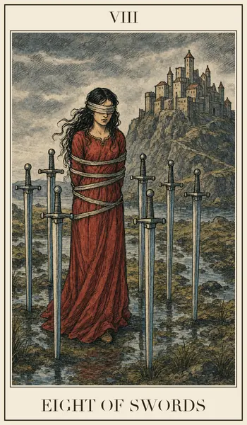 Eight of Swords tarot card
