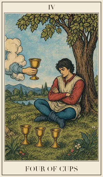 Four of Cups tarot card
