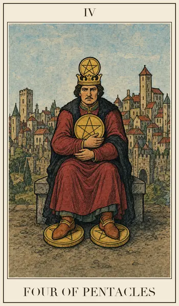 Four of Pentacles tarot card