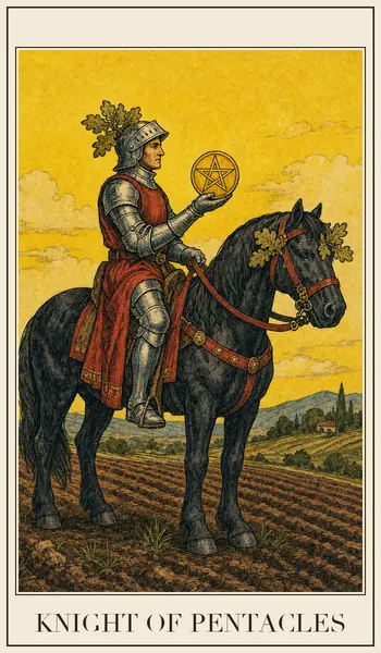 Knight of Pentacles tarot card