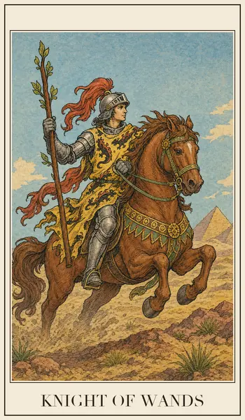 Knight of Wands tarot card