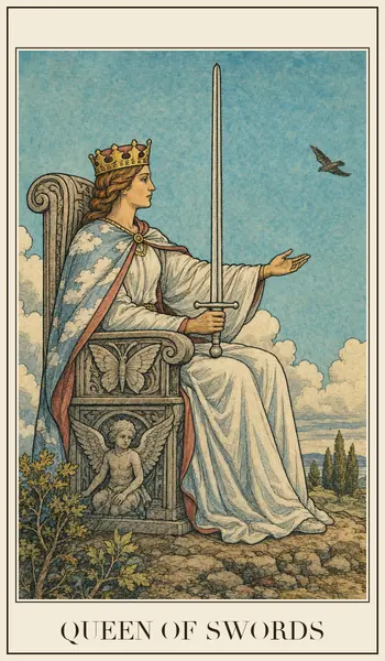 Queen of Swords tarot card