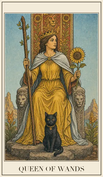 Queen of Wands tarot card
