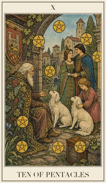 Ten of Pentacles tarot card