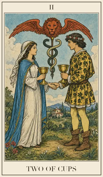 Two of Cups tarot card